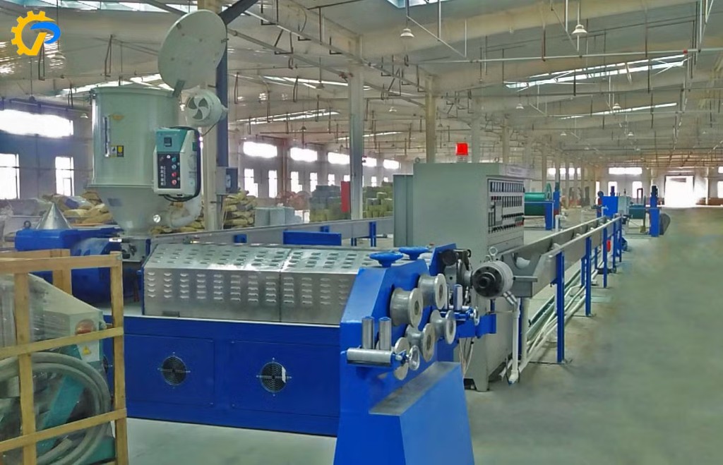 Cable manufacturing production line