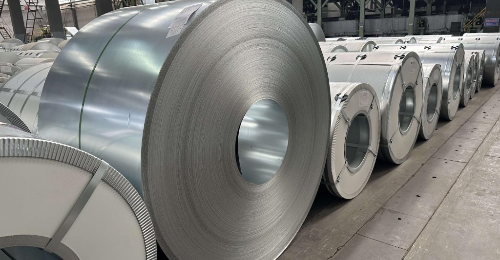 Galvanized steel coil storage
