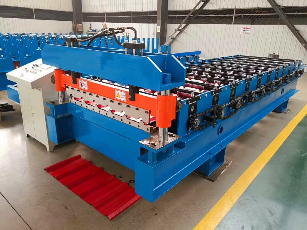 Roof sheet forming equipment